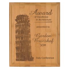 Environmentally Conscious Bamboo Plaque